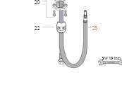 Hansgrohe Slange 1,25 m Talis M52