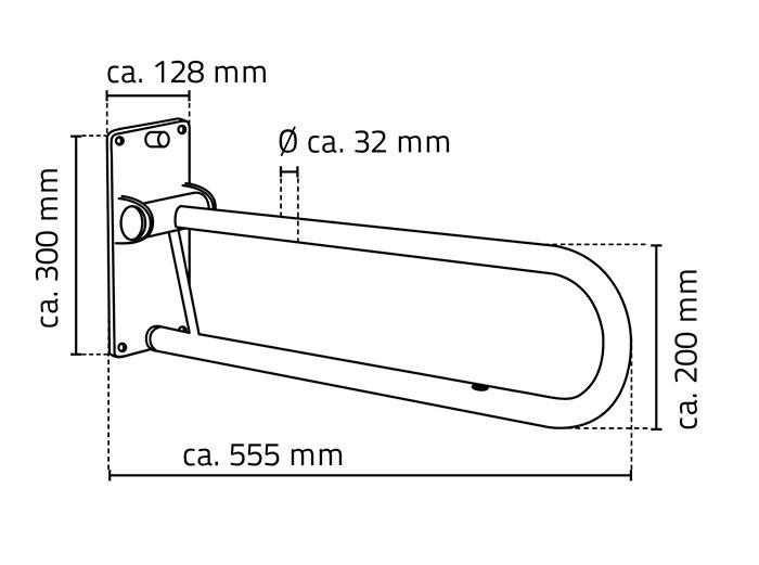Ridder Assistent v&aelig;ggreb t/bad - Hvid
