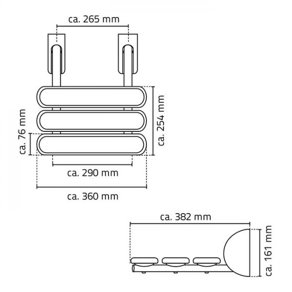 Ridder Assistent v&aelig;gs&aelig;de - Hvid