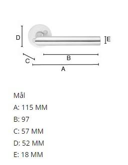 Beslagsboden indend&oslash;rs d&oslash;rgreb inkl n&oslash;gleskilt - Mat sort