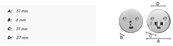 Beslagsboden Design toiletbeslag - B&oslash;rstet messing PVD