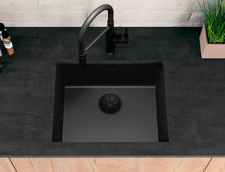 Blanco InFino strainer og firkantet overl&oslash;bsskilt - Matsort