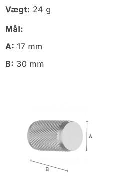 Beslagsboden knopgreb 409 m/crystal cut - B&oslash;rstet messing