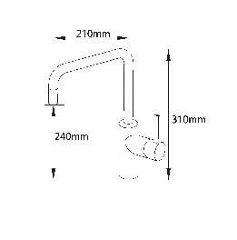 Cass&oslash;e NOBA CK01 k&oslash;kkenarmatur - Gunmetal