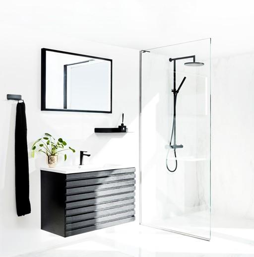 Cass&oslash;e komplet pakke til badev&aelig;relse - Mat sort