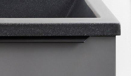 Cass&oslash;e Soft 60 m&oslash;bels&aelig;t m/sort vask - Mat gr&aring;