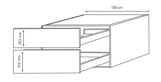 Cass&oslash;e Class 100 m&oslash;bels&aelig;t - Hvidpigmenteret eg m/lameller