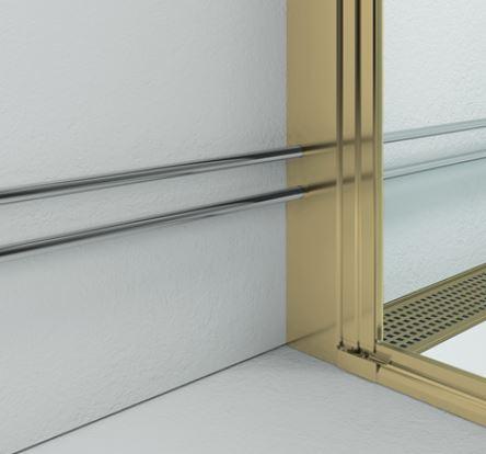 Str&oslash;mberg udvidelsesprofil til Slide 2005x20mm - Messing