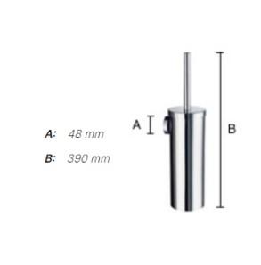 Smedbo Home toiletb&oslash;rste - Mat sort