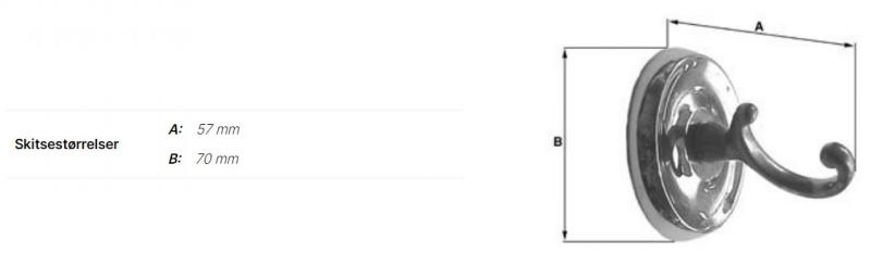 Smedbo Villa stor h&aring;ndkl&aelig;dekrog - Krom