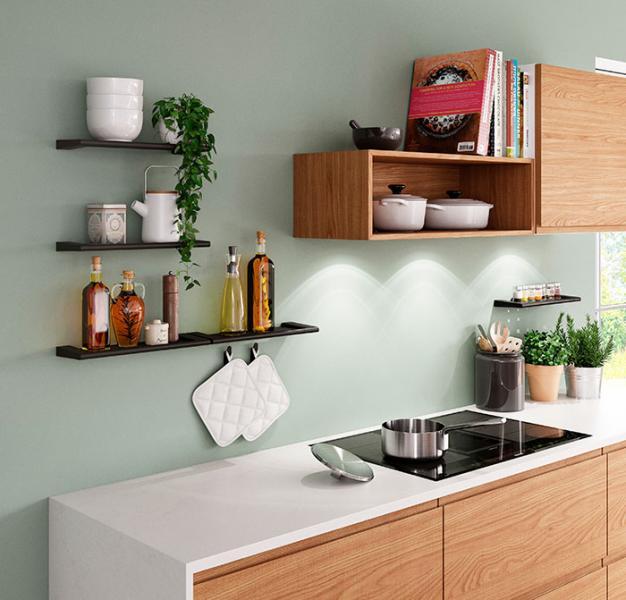 Pressalit Style hylde til k&oslash;kken - Mat sort