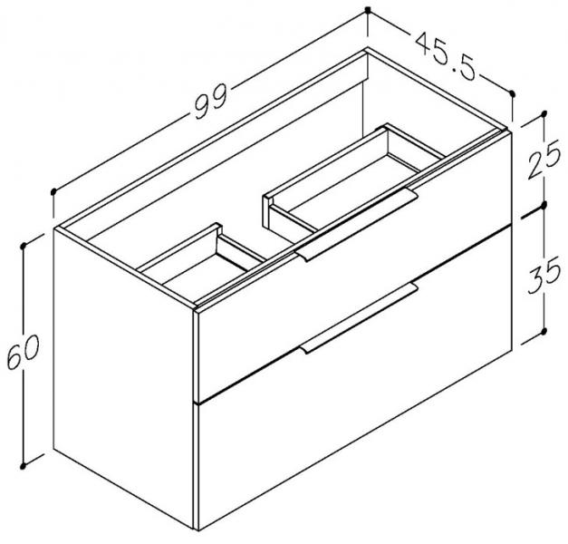 Str&oslash;mberg Altus 100 m&oslash;bels&aelig;t - Beton
