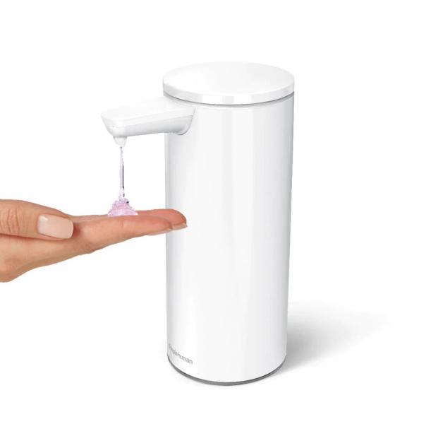 Simplehuman s&aelig;bedispenser m/sensor - Hvid