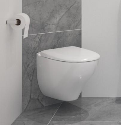 Gustavsberg Nautic Hygienic Flush toiletpakke inkl. s&aelig;de m/softclose, cisterne og hvid betjening
