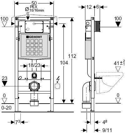 Lavabo Retro toiletpakke inkl. toilets&aelig;de inkl. cisterne og betjening i krom