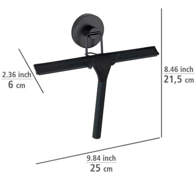 Wenko Badev&aelig;relsesskraber - Mat sort - Skruefri