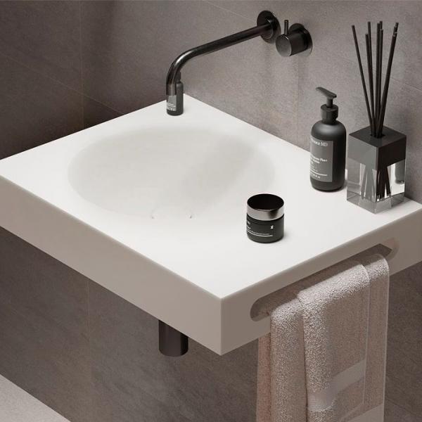 Ideavit Solidnext h&aring;ndvask t/v&aelig;g - Uden overl&oslash;b - Uden hanehul