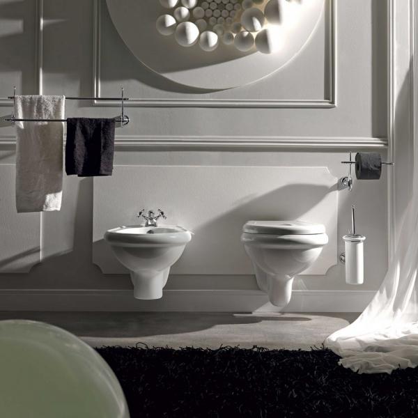 Lavabo Retro v&aelig;gh&aelig;ngt bidet - Hvid