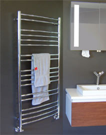 Kriss Apollo Buet h&aring;ndkl&aelig;det&oslash;rrer - 50x118 cm - Krom