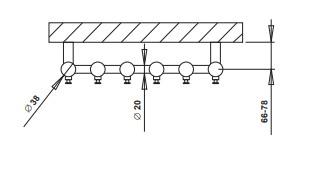Str&oslash;mberg Regus kombi-h&aring;ndkl&aelig;det&oslash;rrer - 42x150 cm. - Hvid
