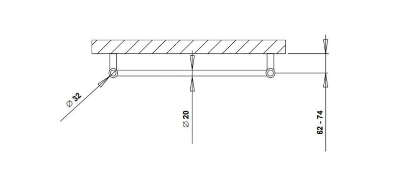 Str&oslash;mberg Nilo el-h&aring;ndkl&aelig;det&oslash;rrer - 50x78 cm - Krom