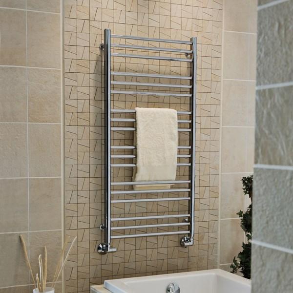 Str&oslash;mberg Fabero h&aring;ndkl&aelig;det&oslash;rrer t/fjernvarme - 48x79 cm - Hvid