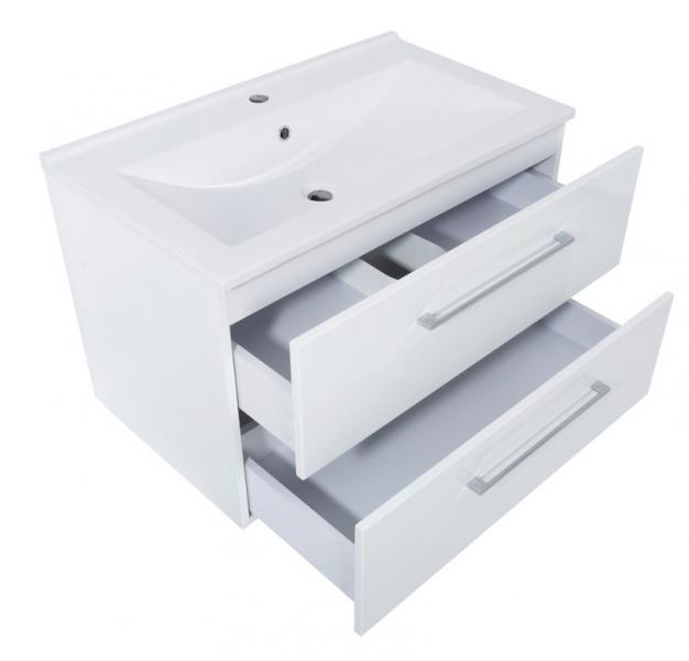 Nortiq Bakkedahl 80 m&oslash;bels&aelig;t - Hvid h&oslash;jglans