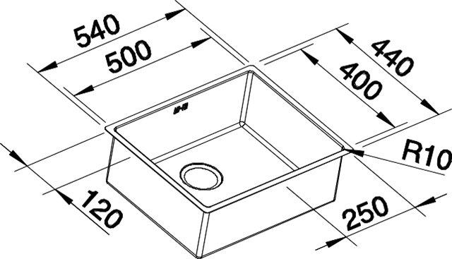 Blanco Claron 500-U k&oslash;kkenvask