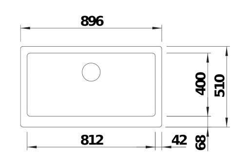 Blanco Vintera XL 9-UF k&oslash;kkenvask - Hvid