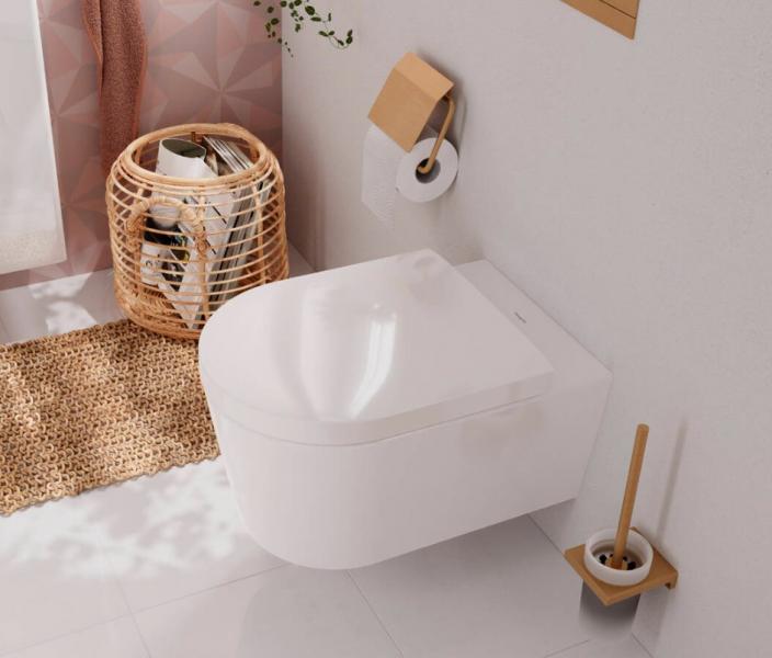 hansgrohe EluPura S Rimless v&aelig;gh&aelig;ngt toilet m/HygieneEffect og AquaHelix u/s&aelig;de