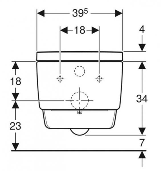 Geberit AquaClean Mera Classic v&aelig;gh&aelig;ngt bidettoilet - NY - KeraTect