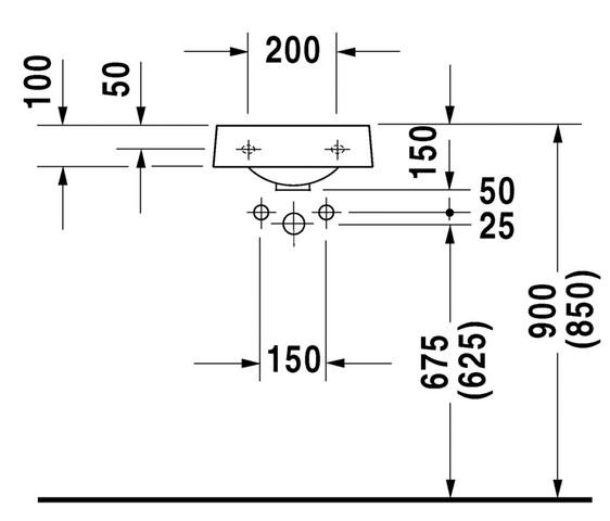 Duravit Architec 36 h&aring;ndvask t/v&aelig;g