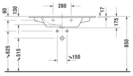 Duravit ME by Starck 1030 m&oslash;belvask