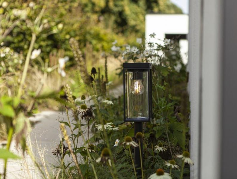 Lutec Solar Flair udend&oslash;rs standerlampe m/solceller - Mat sort