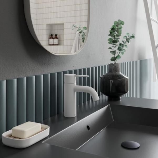 Damixa Silhouet S h&aring;ndvaskbatteri u/bundventil - Mathvid