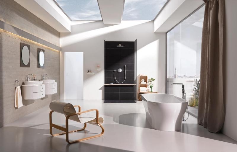 Grohe Essence New L håndvaskarmatur m/bundventil og svingtud - Børstet hard graphite Grohe Essence New L håndvaskarmatur m/bundventil og svingtud - Børstet hard graphite