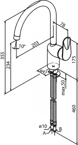 Damixa Clover Green k&oslash;kkenarmatur