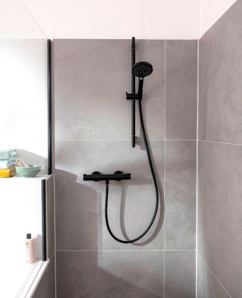 Hansgrohe Ecostat Element komplet bruses&aelig;t - Mat sort