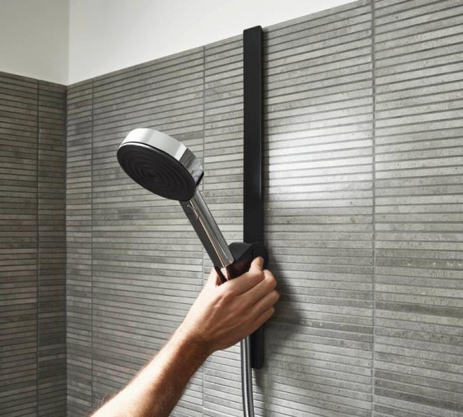 Hansgrohe WallStoris push h&aring;ndbruserholder - Mat hvid