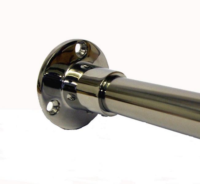 Van Der P Forh&aelig;ngstang 100x100cm m/2 v&aelig;gflanger - Rustfri st&aring;l