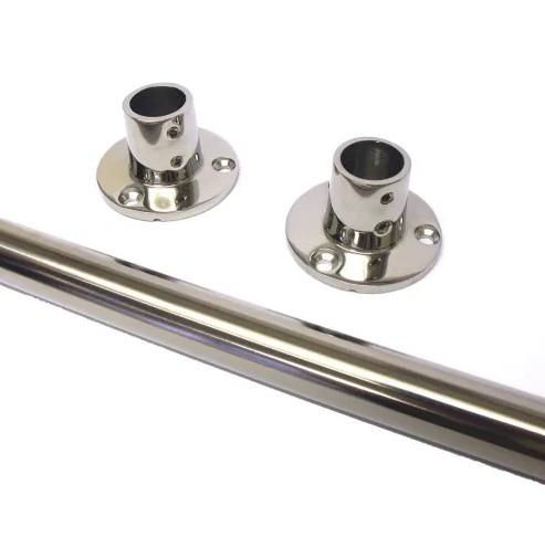 Van Der P Forh&aelig;ngstang loft til loft 50x100x50cm m.flanger - Rustfrit st&aring;l