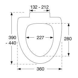 Pressalit v&aelig;gspand og Sign 624 toilets&aelig;de m/softclose og lift off