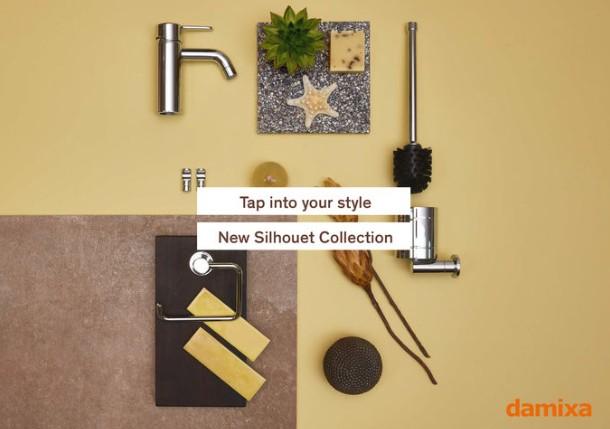 Damixa Silhouet toiletb&oslash;rste til v&aelig;g - Krom