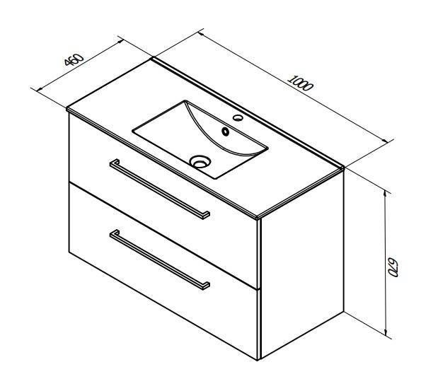 Sanibell Basicline m&oslash;bels&aelig;t 100 m/greb - Whiskey eg