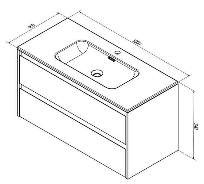 Sanibell Proline m&oslash;bels&aelig;t 100 m/integrerede greb - Mat hvid