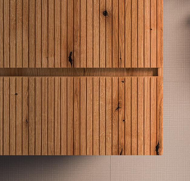 Sanibell Proline 60 m&oslash;bels&aelig;t m/lameller og 2 skuffer - Urban eg