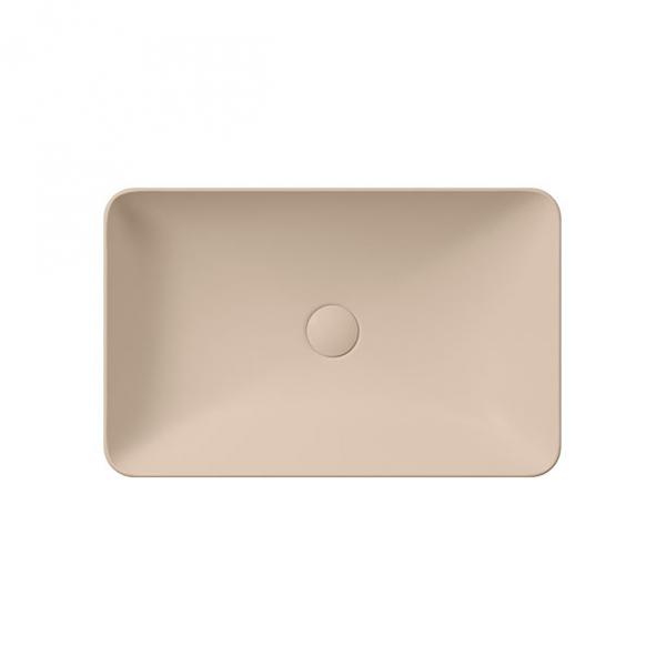 GSI Pura 60 fritst&aring;ende bowlevask - Firkantet - Uden overl&oslash;b - Creta