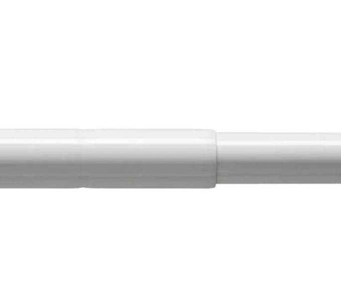 Hefe selvb&aelig;rende forh&aelig;ngsstang max 120 cm- Hvid