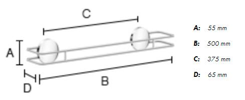 Beslagsboden selvkl&aelig;bende tilbeh&oslash;rspakke til bad - Mat sort
