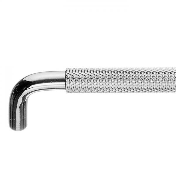 Beslagsboden BB6501 m&oslash;belgreb m/crystal cut - Krom